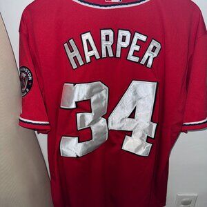 Vintage Authentic Bryce Harper Washington Nationals Jersey